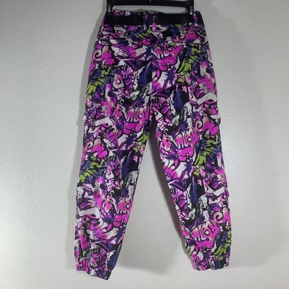 VIP Jeans Graffiti Streetwear Print Stretch Cargo Jogger Pants in Size 7 or 28 - Picture 2 of 10